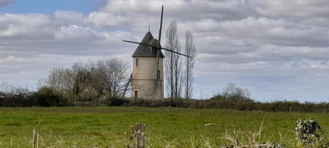 הוילה Saint-Cyr-des-Gats Moulin A Vent Le Champ Du Trail מראה חיצוני תמונה